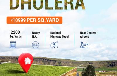 COMMERCIAL LAND FOR SALE NEAR INTERNATIONAL AIRPORT DHOLERA STATE HIGHWAY